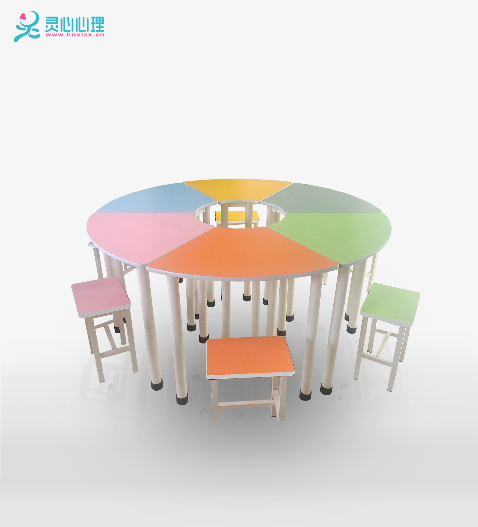 彩色变型团体活动桌椅_LX-TTZRY1.0（六色）报价